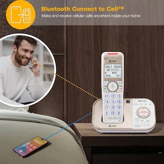 Foto 4 | Foto 4 | Teléfono Inalámbrico At&t Dect 6.0 Bluetooth Con Contestador Automático - Venta Internacional.