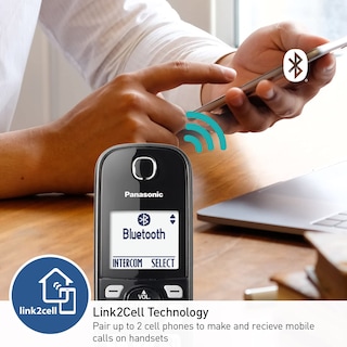Foto 3 | Foto 3 | Teléfono Inalámbrico Panasonic Kx-tgd663m Con Bluetooth - Negro - Venta Internacional.