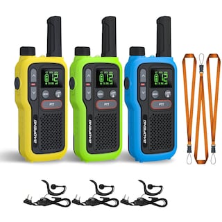 Foto 1 | Foto 1 | Walkie Talkies Baofeng Gt-18 Para Niños Y Adultos Paquete De 3 Amarillo Verde Y Azul - Venta Internacional.