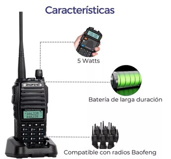 Foto 2 | Foto 2 | Radio Baofeng Uv-82 Uhf Manos Libres Walkie-talkie 10km M39-c