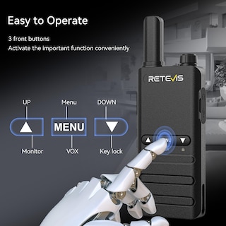 Foto 6 | Foto 6 | Walkie Talkie Retevis B3b Con Micrófono Y Cargador De 6 Vías, Paquete De 6 - Venta Internacional.