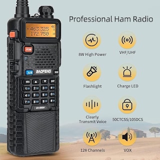 Foto 5 | Foto 5 | Ham Radio Baofeng Uv-5r De Largo Alcance, 8 W, 3800 Mah, Paquete De 2 Unidades Con Acc - Venta Internacional.