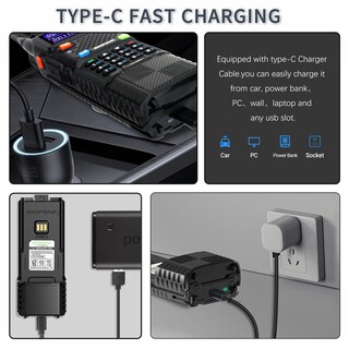 Foto 2 | Foto 2 | Batería Baofeng Ar-5rm 3800 Mah Con Usb-c Para Radioaficionados Paquete De 2 - Venta Internacional.