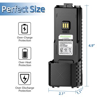 Foto 4 | Foto 4 | Batería Baofeng Ar-5rm 3800 Mah Con Usb-c Para Radioaficionados Paquete De 2 - Venta Internacional.