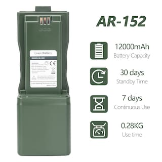 Foto 3 | Foto 3 | Batería Baofeng Ar-152 Bl-152 Li-ion 12000 Mah Para Walkie Talkie - Venta Internacional.