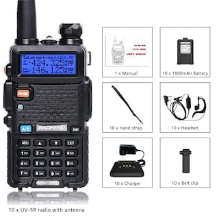 Foto 7 | Foto 7 | Radio Bidireccional Baofeng Uv-5r De Doble Banda De Largo Alcance Paquete De 10 - Venta Internacional.