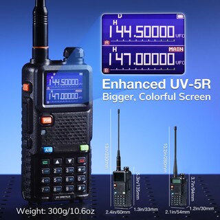 Foto 6 | Foto 6 | Ham Radio Baofeng Uv-5rm Plus Portátil De Doble Banda 10 W Paquete De 2 Unidades - Venta Internacional.