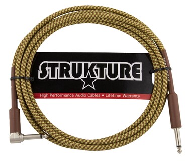 Foto 1 | Foto 1 | Cable De Instrumento Strukture Vintage Woven En Ángulo Rt De 1/4 Pies A 10 Pies - Venta Internacional.