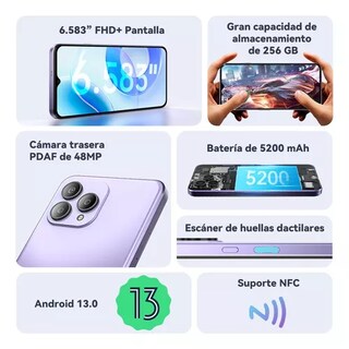 Foto 5 | Foto 5 | Celular Cubot P80 Dual Sim 256 GB 8 GB Ram Negro