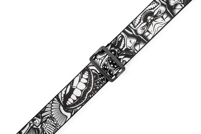 Foto 3 | Foto 3 | Correa Para Guitarra Levy's Tattoo Series 2 Poliéster Negro/blanco - Venta Internacional.