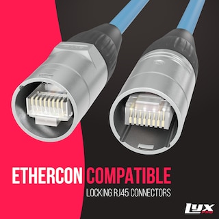 Foto 5 | Foto 5 | Cable Ethercon Lyxpro Blindado Cat6 De 30 Pies, Color Azul Profesional - Venta Internacional.