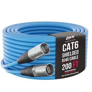 Foto 1 | Foto 1 | Cable Ethercon Lyxpro Blindado Cat6 De 200 Pies, Color Azul Profesional - Venta Internacional.