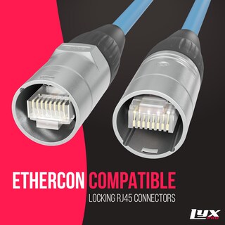 Foto 6 | Foto 6 | Cable Ethercon Lyxpro Blindado Cat6 De 200 Pies, Color Azul Profesional - Venta Internacional.