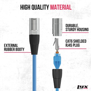 Foto 4 | Foto 4 | Cable Ethercon Lyxpro Blindado Cat6 De 25 Pies De Audio Profesional - Venta Internacional.