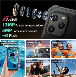 Foto 7 | Foto 7 | Smartphone Blackview Bv5300plus Rugged Desbloqueado 2024 24 Gb+128 Gb