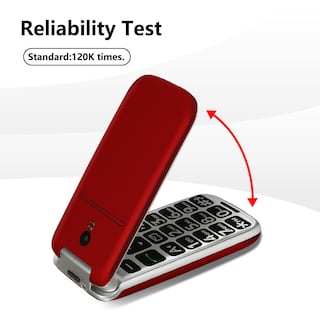Foto 4 | Foto 4 | Teléfono Plegable Artfone G3 4G Volte Rojo Desbloqueado - Venta Internacional