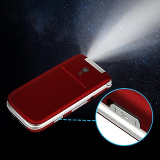 Foto 5 | Foto 5 | Teléfono Plegable Artfone G3 4G Volte Rojo Desbloqueado - Venta Internacional