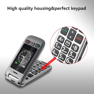 Foto 4 | Foto 4 | Teléfono Plegable Artfone Flagship Store G6 4G VoLTE para Personas Mayores - Venta Internacional