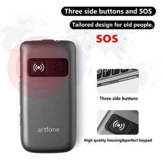 Foto 6 | Foto 6 | Teléfono Plegable Artfone Flagship Store G6 4G VoLTE para Personas Mayores - Venta Internacional