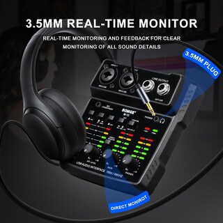 Foto 3 | Foto 3 | Interfaz De Audio Usb Bomge M12 Mezclador De 2 Canales Con Alimentación De 48 V - Venta Internacional.