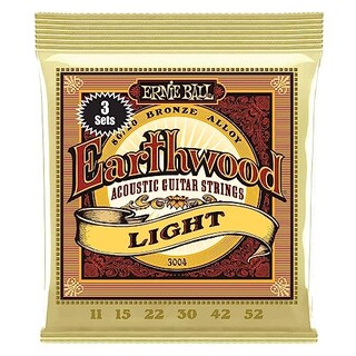 Foto 4 | Foto 4 | Juego De 3 Cuerdas Ernie Ball Earthwood Light 80/20 Bronze Para Guitarra Acústica, Calibre 11-52 (p0 - Venta Internacional.