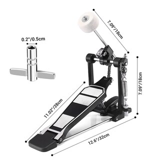 Foto 7 | Foto 7 | Pedal De Bombo Facmogu Single Kick Con Batidor De Fieltro Y Tecla - Venta Internacional.