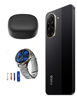 Foto 4 | Foto 4 | Bundle Xiaomi Poco C71 128gb Rom Xiaomi Negro Incluye Xiaomi Bunds 6 Play Negros Y Smartwatch G-tide Power