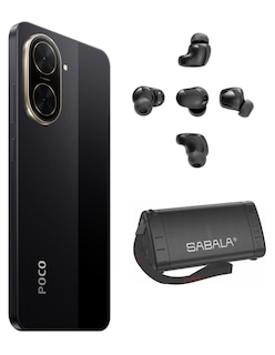 Foto 3 | Foto 3 | Bundle Xiaomi Poco C71 128gb Rom Xiaomi Negro Incluye Xiaomi Bunds 6 Play Negros Y Bocina Sabala Dr 901