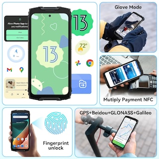 Foto 6 | Foto 6 | Celular Blackview Bv9300 Pro Liberado 24 Gb Negro-Venta Internacional