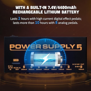 Foto 3 | Foto 3 | Fuente De Alimentación Para Pedal De Efectos De Guitarra Joyo Jp-05 4400 Mah, 8 Salidas - Venta Internacional.