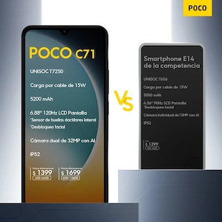 Foto 3 | Foto 3 | Celular Poco C71 3+64gb Negro