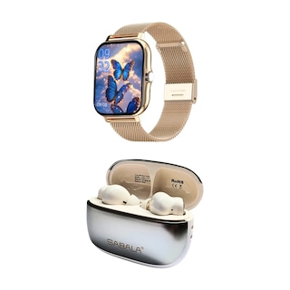 Foto 4 | Foto 4 | Xiaomi Poco C71 128 GB Dorado + Smartwatch Bossney + Audífonos Sabala ST-766