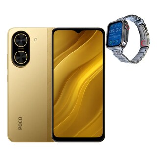 Foto 1 | Foto 1 | Celular Xiaomi Poco C71 128 GB Dorado con Smartwatch Bossney Bs K2310