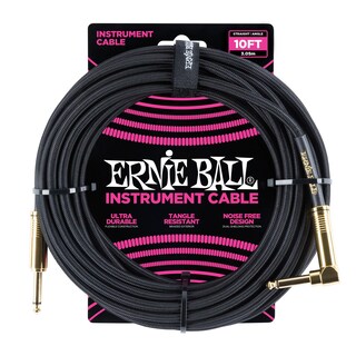 Foto 1 | Foto 1 | Cable De Instrumentos Ernie Ball Trenzado En Línea Recta/angular De 3 M, Negro - Venta Internacional.