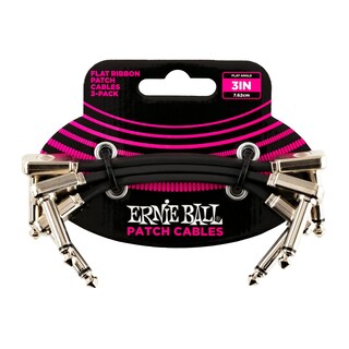 Foto 1 | Foto 1 | Cinta Plana Patch Cable Ernie Ball, Paquete De 3 Unidades, 7,62 Cm, Color Negro - Venta Internacional.