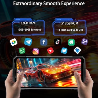 Foto 6 | Foto 6 | Teléfono Móvil Doogee Dk10 5g 32gb Ram 512gb Rom 6.67'' Fhd+ - Venta Internacional.