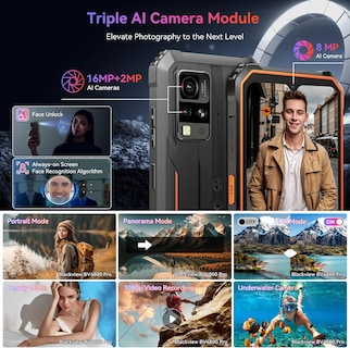 Foto 7 | Foto 7 | Smartphone Blackview Bv4800 Pro, 12 Gb De Ram, 128 Gb De Rom, Cámara De 16 Mp - Venta Internacional.