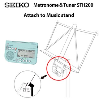 Foto 4 | Foto 4 | Metronome Seiko Chromatic Sth200l Con Sonido Fuerte Y Soporte De Soporte - Venta Internacional.