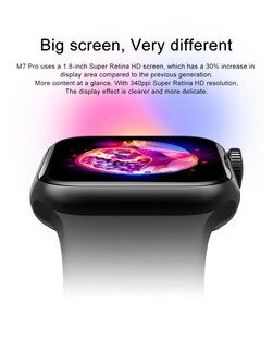 Foto 3 | Foto 3 | Reloj Inteligente M7 Pro Serie 7 con NFC Llamada Bluetooth Asistente de Voz color Negro