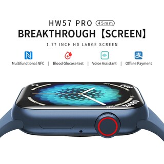 Foto 7 | Foto 7 | Reloj Inteligente Bluetooth Serie 7 HW57 45 mm - Venta Internacional