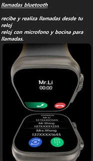 Foto 2 | Foto 2 | Reloj Smartwatch T800 Ultra Smart 1.99'' Hd Amarillo - Venta Internacional