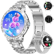 Reloj Inteligente Lige con Función de Responder y hacer Llamadas Plateado 1.3 Pulgadas para Mujer - Venta Internacional