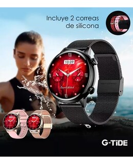 Foto 3 | Foto 3 | Reloj Smartwatch G-tide Contra Agua Romance Negro