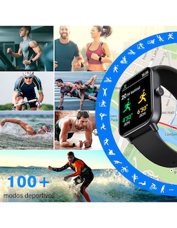 Foto 5 | Foto 5 | Reloj Inteligente Id-w19 Petukita Box Pantalla Hd Llamadas Bluetooth Compatible Con Asistente Virtual