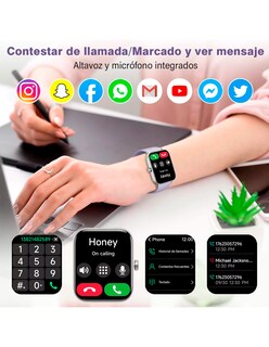 Foto 4 | Foto 4 | Reloj Inteligente Id-w19 Petukita Box Pantalla Hd Llamadas Bluetooth Compatible Con Asistente Virtual