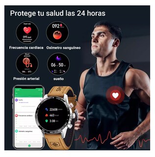 Foto 3 | Foto 3 | Reloj Smartwatch Belug Café para Hombre