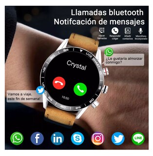 Foto 4 | Foto 4 | Reloj Smartwatch Belug Café para Hombre
