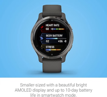 Foto 7 | Foto 7 | Reloj Smartwatch Garmin Venu 2s Negro-Venta Internacional
