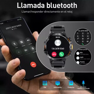 Foto 2 | Foto 2 | Reloj Inteligente Hombre Milita Smartwatch Linterna Deportes Eo Safe Imports Esi-17075 Negro