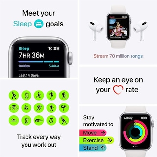 Foto 3 | Foto 3 | Reloj Inteligente Apple Watch Se Gps + Cellular 44 Mm - Plateado - Venta Internacional